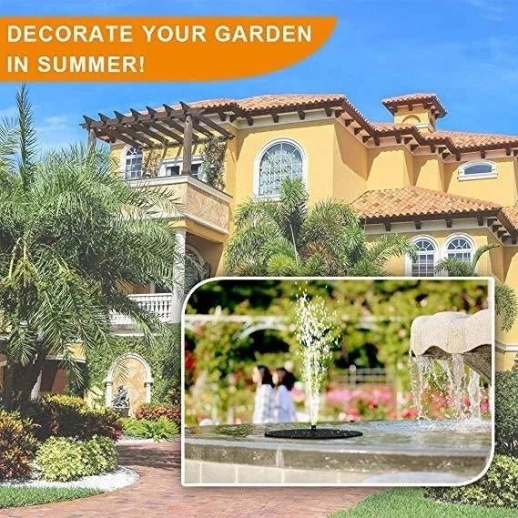 🏆Flash Sale⚡Solar Bath Fountain with 6 Nozzle