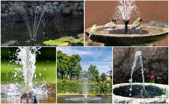 🏆Flash Sale⚡Solar Bath Fountain with 6 Nozzle