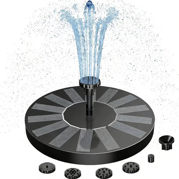 🏆Flash Sale⚡Solar Bath Fountain with 6 Nozzle